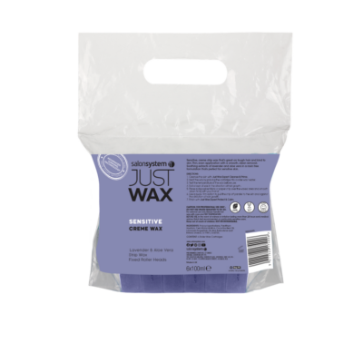 JUST WAX Sensitive Roller krémwax - levendula &amp; aloe 6 x 100 ml